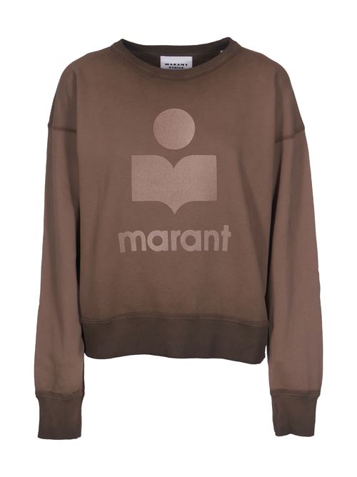 Green sweatshirt with printed logo MARANT ETOILE | SW0011FBB3M07E67KI